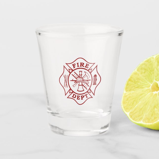 A Shot Verre à liqueur de croix maltaise de (Devant)