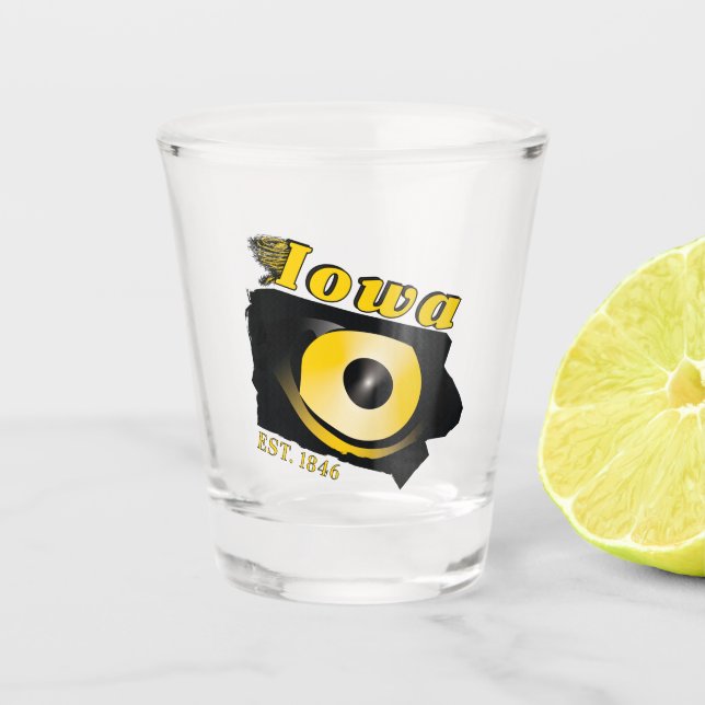 A Shot Verre à liqueur de l'Iowa (Devant)