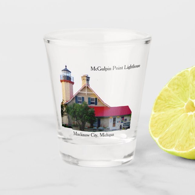 A Shot Verre à liqueur de phare de point de McGulpin (Devant)