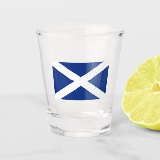 A Shot Verre à liqueur écossais de drapeau de Saint