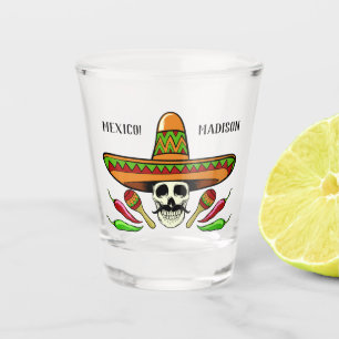 A Shot Verre à liqueur mexicain fait sur commande de