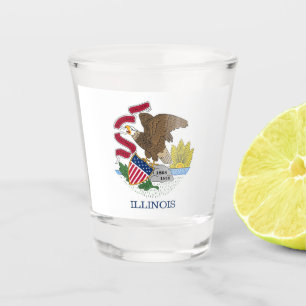 A Shot Verre à liqueur patriotique avec le drapeau de