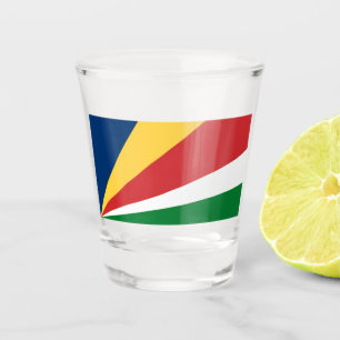 A Shot Verre avec couleurs seychelloises