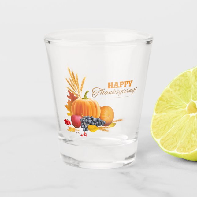 A Shot Verre bon thanksgiving (Devant)