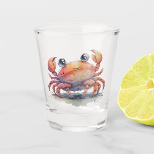 A Shot Verre de capture de crabe mignon