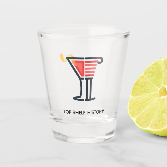 A Shot Verre de détection de l'historique du plateau supé (Devant)