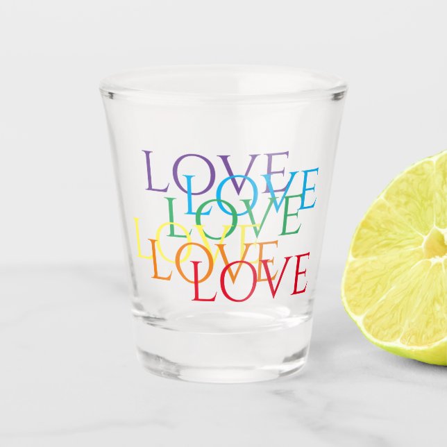 A Shot Verre de prise d'amour RAINBOVE (Devant)