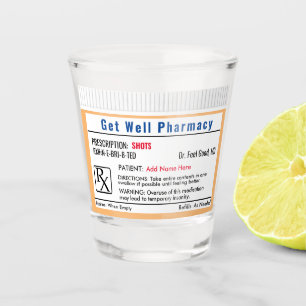 A Shot Verre de prise de commande RX amusant