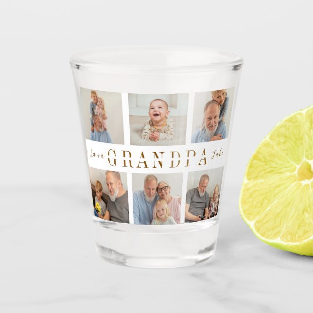 A Shot Verre de prise de grand-père personnalisé (Devant)