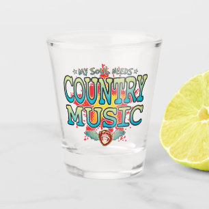 A Shot Verre de prise de l'âme de musique country