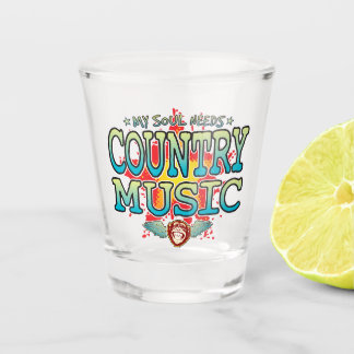 A Shot Verre de prise de l'âme de musique country