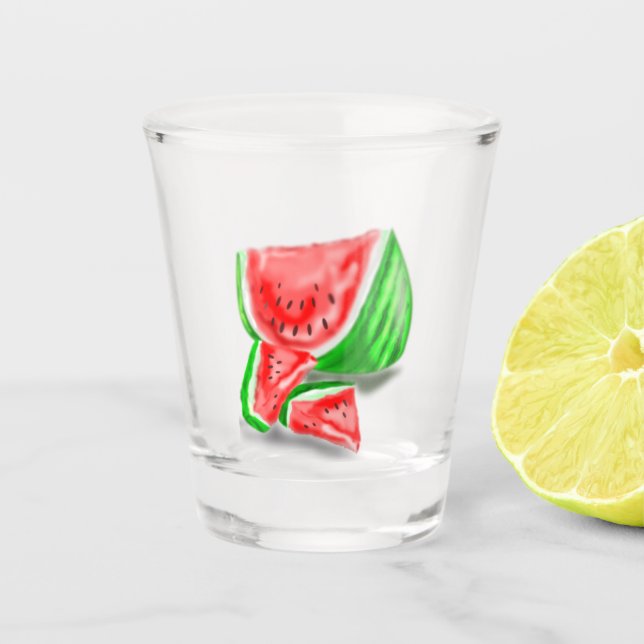 A Shot Verre de prise de pastèque doux (Devant)