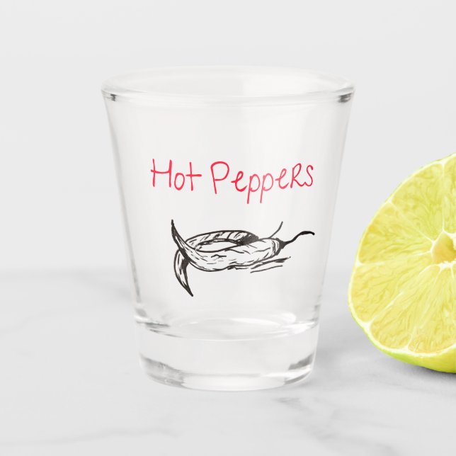 A Shot Verre de prise de poivre chaud (Devant)