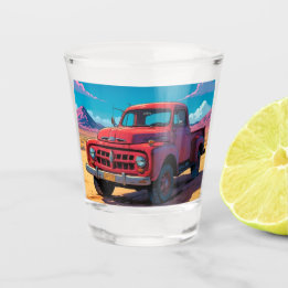 A Shot Verre de prise de vue classique américain