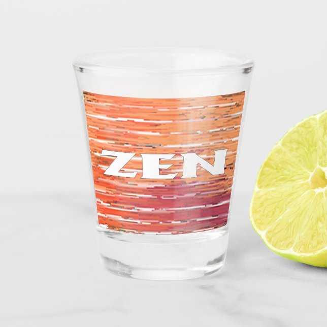 A Shot Verre de roseaux blancs zen (Devant)