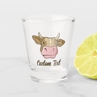 A Shot Verre de tir à la tête de vache
