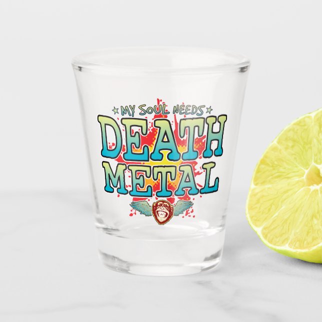 A Shot Verre de tir à l'âme métallique de la mort (Devant)
