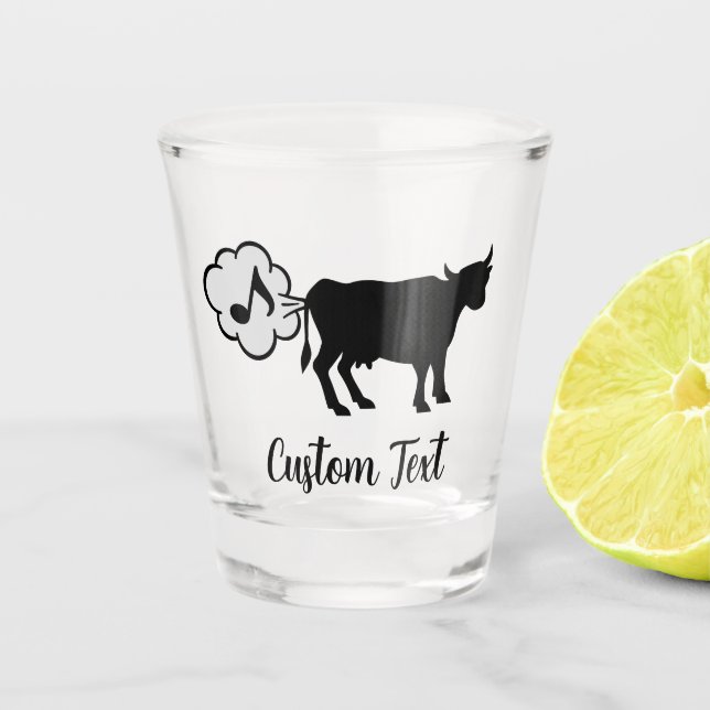 A Shot Verre de tir à l'icône de méthane de vache (Devant)