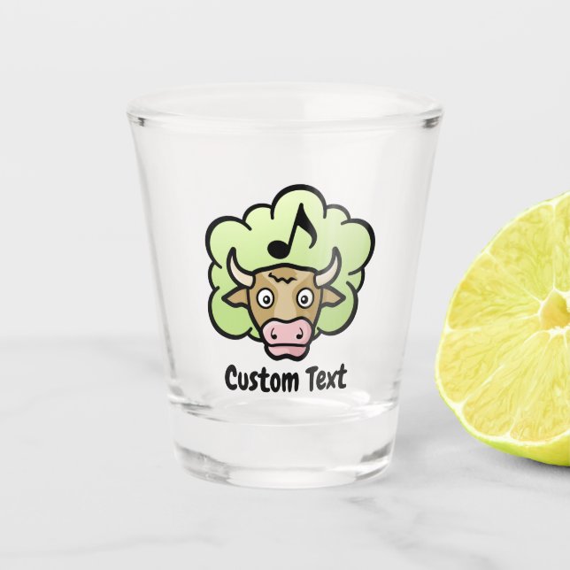 A Shot Verre de tir au méthane de la vache (Devant)