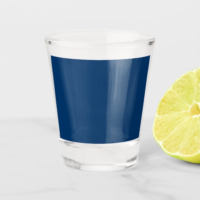 A Shot Verre de tir bleu marine - Commandes en vrac (Devant)