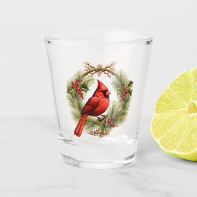 A Shot Verre de tir cardinal (Devant)