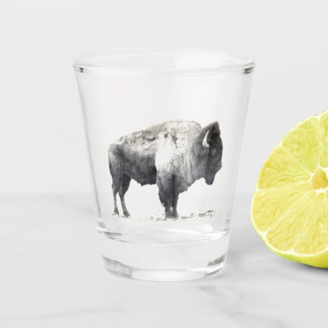 A Shot Verre de tir de bison américain (Devant)