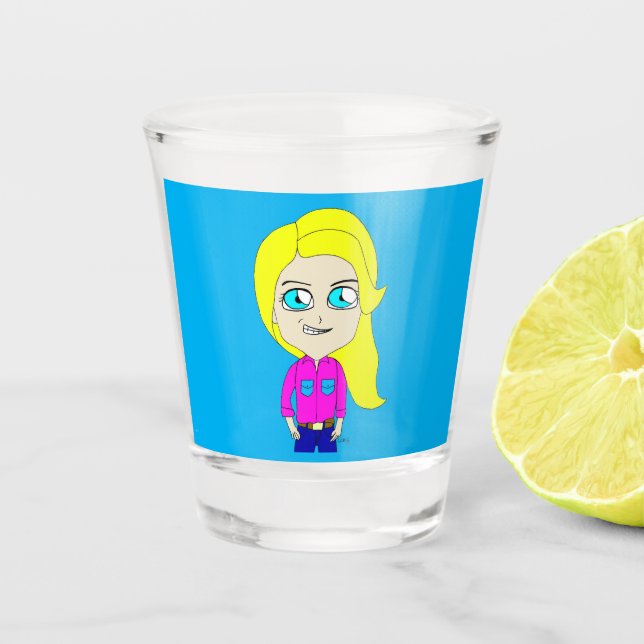 A Shot verre de tir de chibi (Devant)