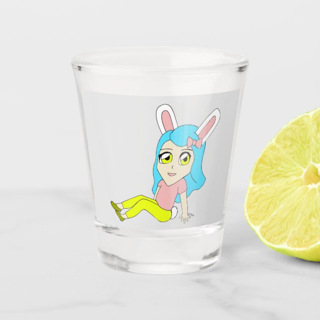 A Shot verre de tir de chibi bunnygirl (Devant)