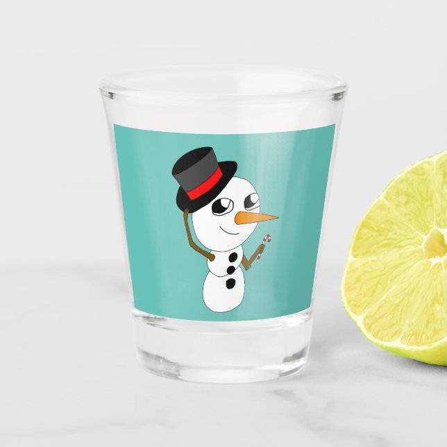 A Shot verre de tir de chibi smowman (Devant)