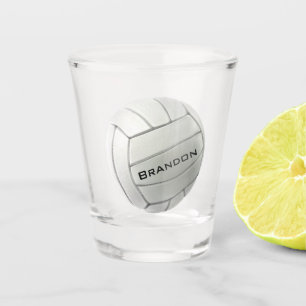A Shot Verre de tir de conception volleyball