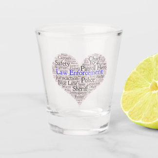 A Shot Verre de tir de mot de l'application de la loi