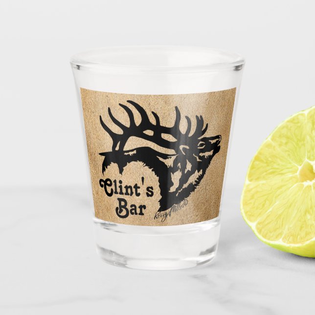 A Shot Verre de tir d'élans (Devant)