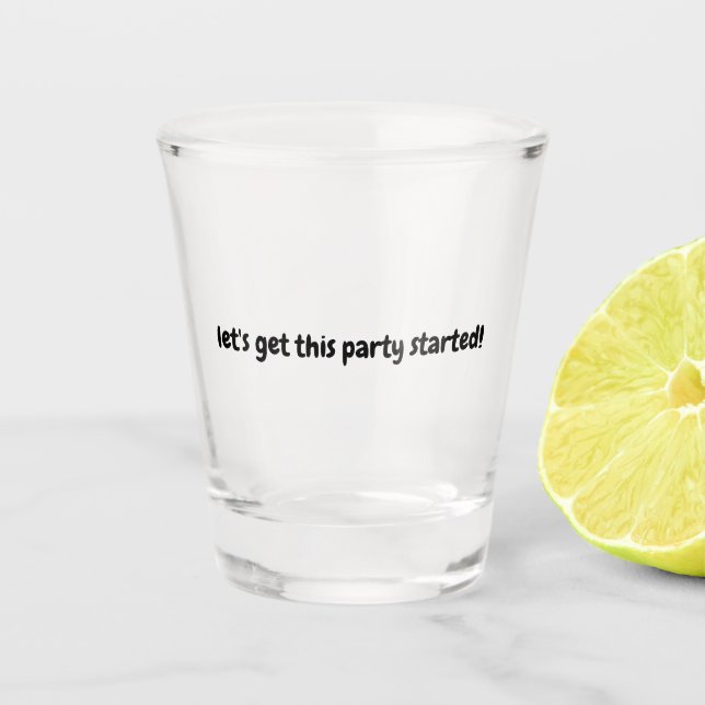 A Shot Verre de tir du parti (Devant)