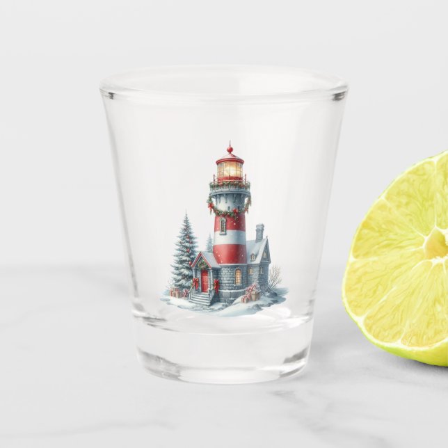 A Shot Verre de tir du phare de Noël (Devant)