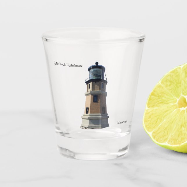 A Shot Verre de tir du phare de Split Rock (Devant)
