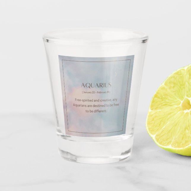 A Shot Verre de tir féminin Aquarius (Devant)