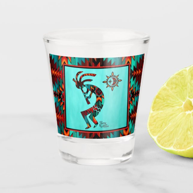 A Shot Verre de tir Kokopelli Sud-Ouest (Devant)