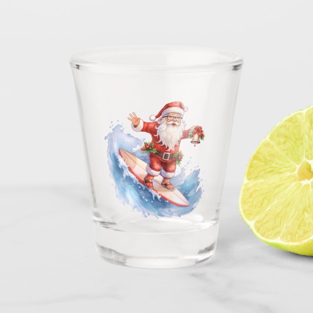 A Shot Verre de tir Père Noël surf (Devant)