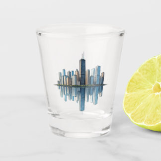 A Shot Verre de tir Skyline de Chicago