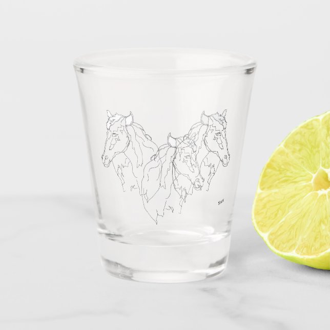 A Shot Verre de tir : STALLIONS (Devant)