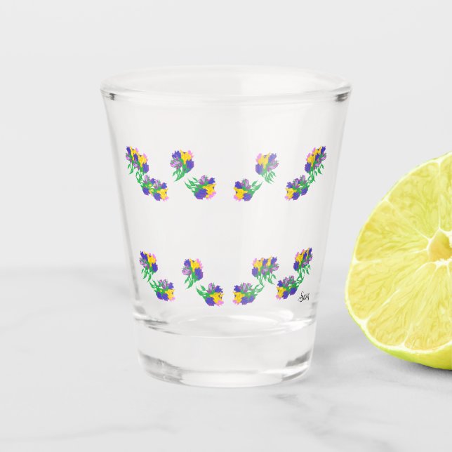 A Shot Verre de tir : Tulipes de printemps (Devant)