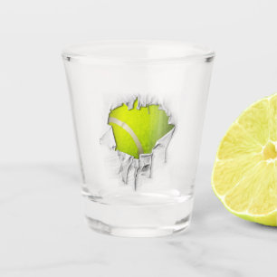 A Shot Verre déchiré au tennis