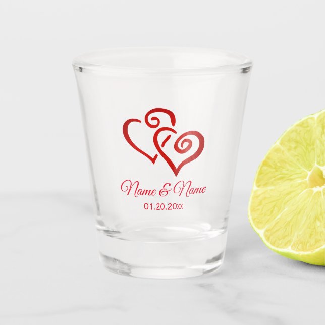 A Shot Verre Mariage personnalisé (Devant)