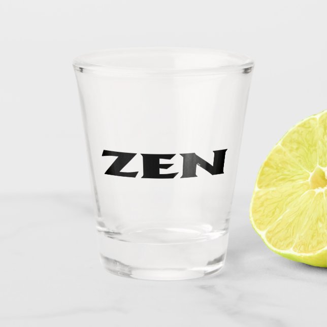 A Shot Verre noir Zen (Devant)