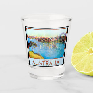 A Shot Verre percé du port de Sydney