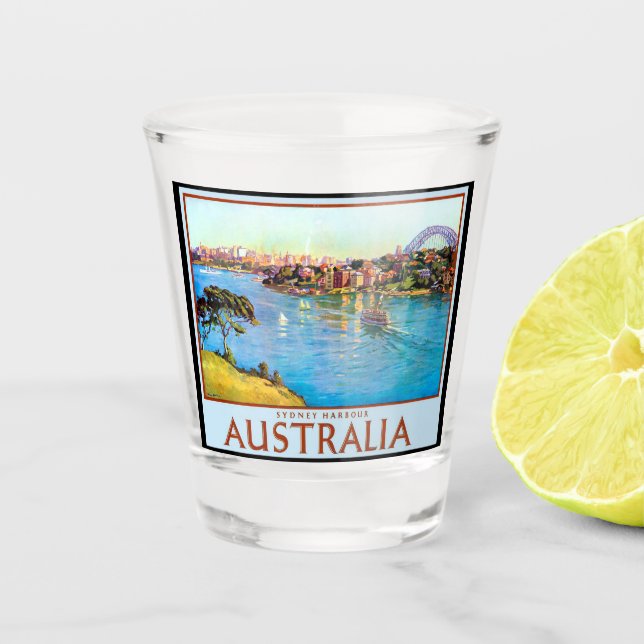 A Shot Verre percé du port de Sydney (Devant)