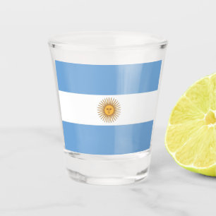 A Shot Verre photographié patriotique avec drapeau de l'A