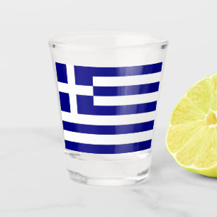 A Shot Verre photographié patriotique avec drapeau de la