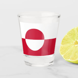 A Shot Verre photographié patriotique avec drapeau du Gro