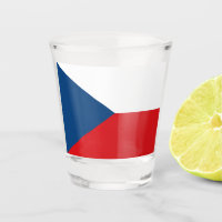 Verre photographié patriotique avec le drapeau de 